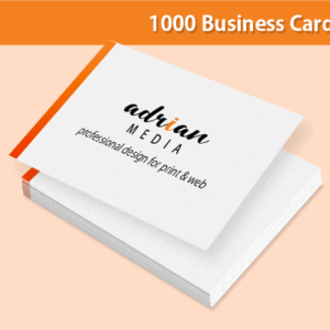 1000 Custom Designed Business Cards
