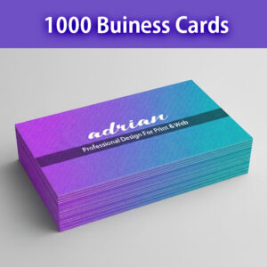 1000 Custom Designed Business Cards