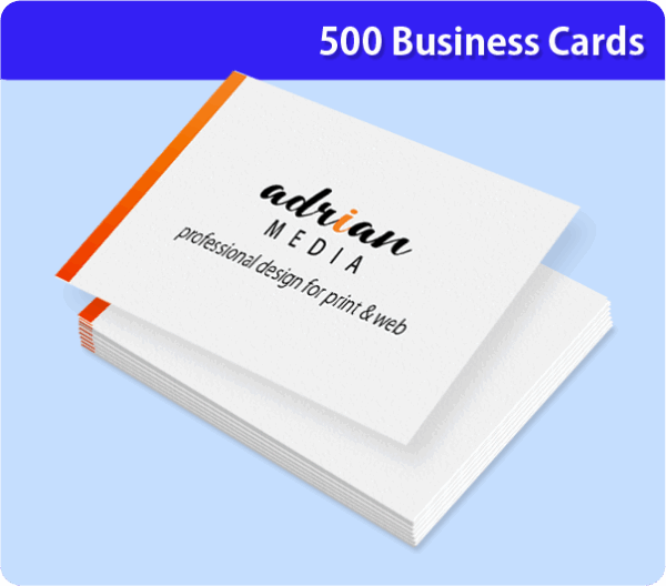 500 Custom Designed Business Cards