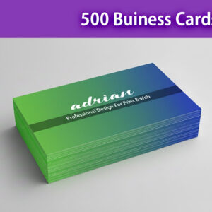 500 Custom Designed Business Cards